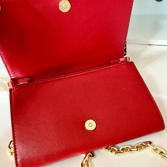 🏅SOLD🌈NEW🌈Tory Burch crossbody bag/shoulder bag/wallet-clutch/wallet on chain - Picture 4 of 12